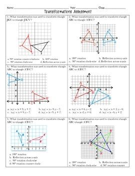 3, 8. . Transformation review worksheet 8th grade answer key